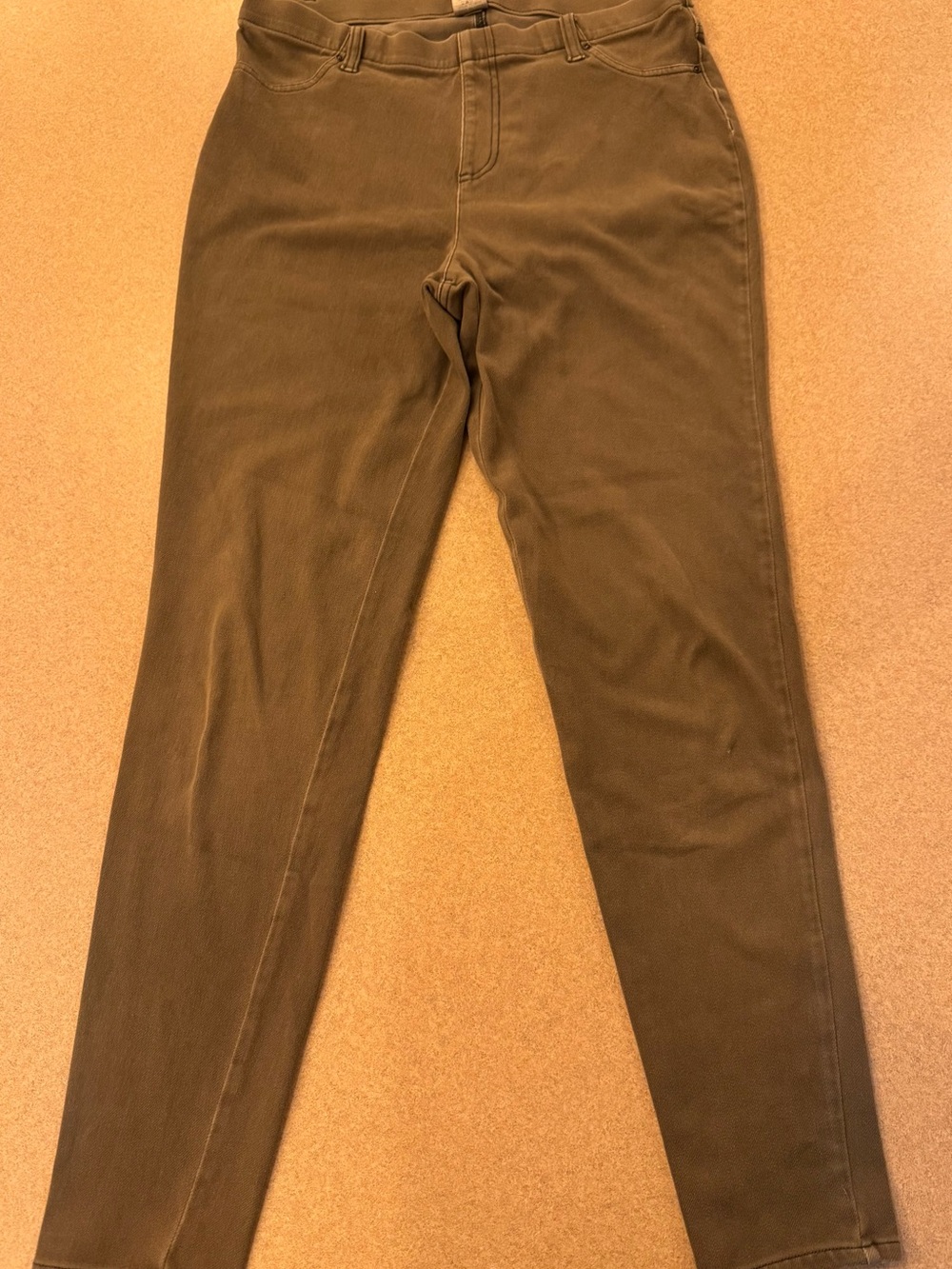 Time and Tru Olive Green Stretch Leggings